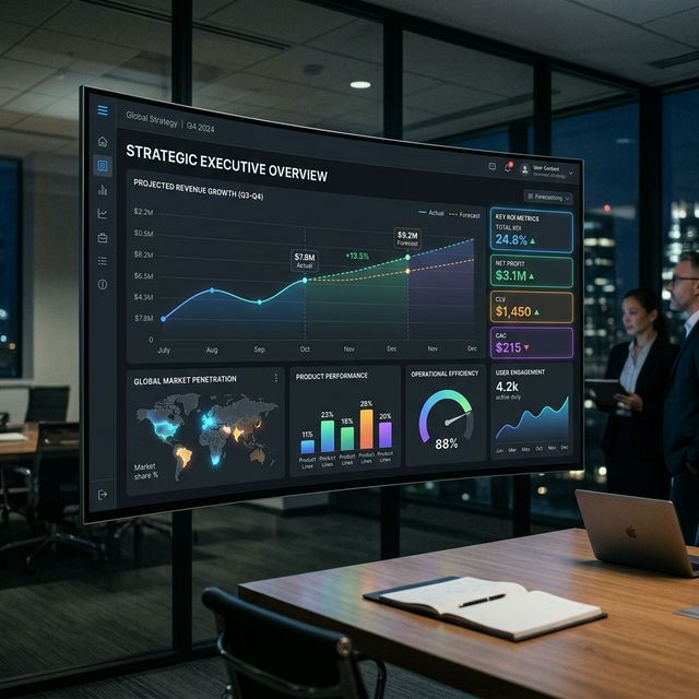 Dashboard de alta gerencia para control y visualización de datos automatizada